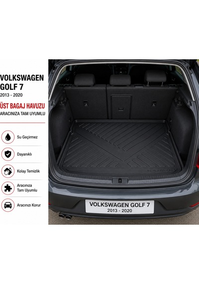 Volkswagen Golf 7 2013-2020 Arası Üst Bagaj Havuzu