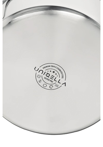 Uniqella Silver Pro Serisi 16cm Sosluk Ve 20cm Tava Seti Çelik