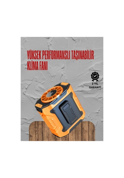 Turbo Mini Fan Dijital Ekranlı Sessiz & Şarjlı Serinlik - Hs08375708-9948 Renkli