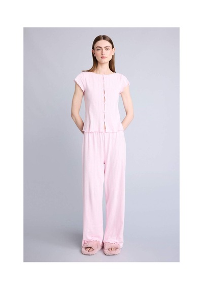 Defacto Regular Fıt Kısa Kollu 2li Takım H5915ax26smpn186 Pembe-pn186
