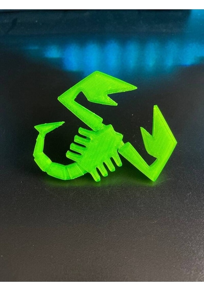 Scorpion Yeşil Bagaj Arması 3m 3d Abs Lada 112