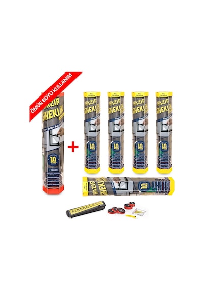 Hazır Sineklik 5 Pencere + 1 Kapı | 6 Lı Paket