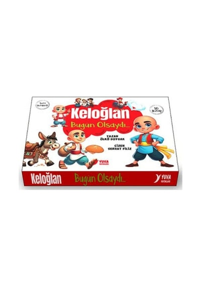 Yuva Keloğlan Bugün Olsaydı 1.sınıf Hikaye Seti 10lu 19,5x27cm 16şar Syf