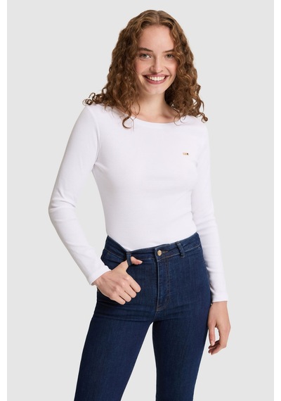 U.S. Polo Assn. Kadın Beyaz Tişört 50333801 Vr013