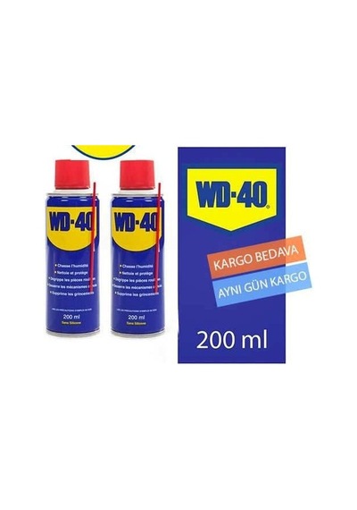 Wd 40 Çok Amaçlı Pas Sökücü 200 ML 2 Adet Wd 40 Çok Amaçlı Pas Sökücü 200 ML 2 Adet