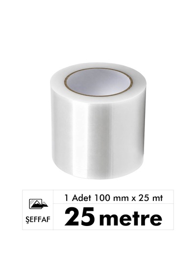 Unitape Pe Uv Katkılı Şeffaf Sera Tamir Bandı 100 Mm X 25 Mt