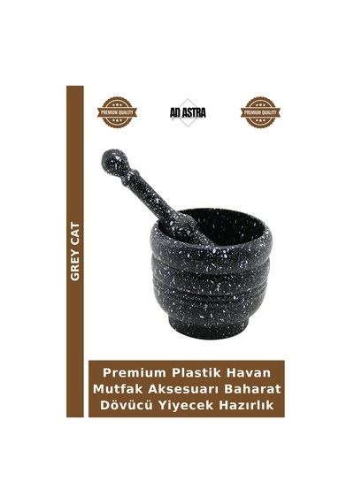 Premium Plastik Havan Mutfak Aksesuarı Baharat Dövücü Yiyecek Hazırlık