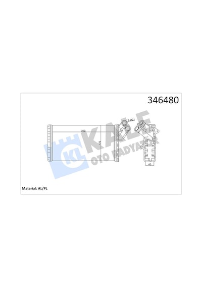 Kale 346480 Kalorifer Radyatörü - Peugeot Expert 2000-2006 2.0 Hdi Dizel 6448a7 - 9566944680 - 9179687505