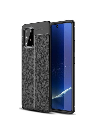 Samsung Uyumlu Galaxy A91 (S10 Lite) Kılıf Zore Niss Silikon Kapak-Siya