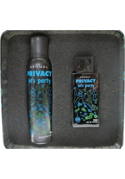 Privacy Let's Party Erkek Parfüm EDT 100 ML + Deodorant Sprey 150 ML Teneke Kutu