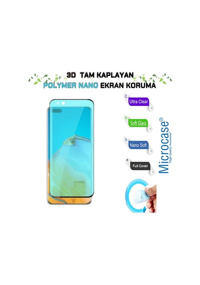 Microcase Huawei P40 Pro Ultra 3D Tam Kaplayan Polymer Nano