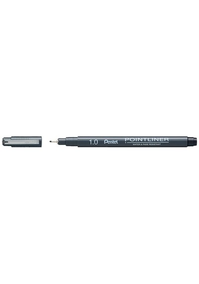 Fiber Uçlu Yazı Kalemi - 1.0 Mm. Siyah