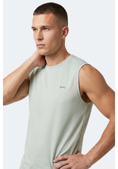 Slazenger Hazzar I Erkek Kolsuz Açık Yeşil Tişört