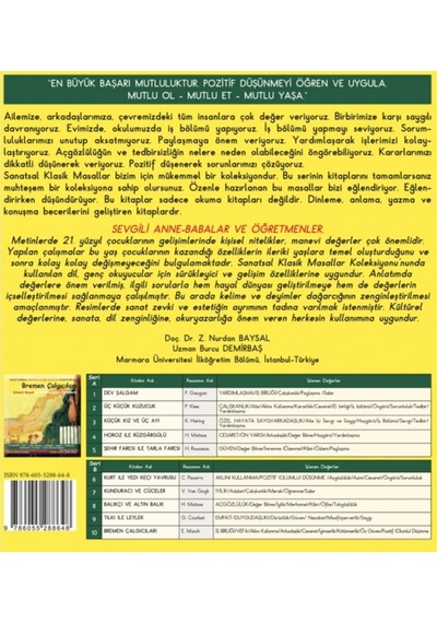 Sanatsal Klasik Masallar - Bremen Çalgıcıları (Üç Kitap)