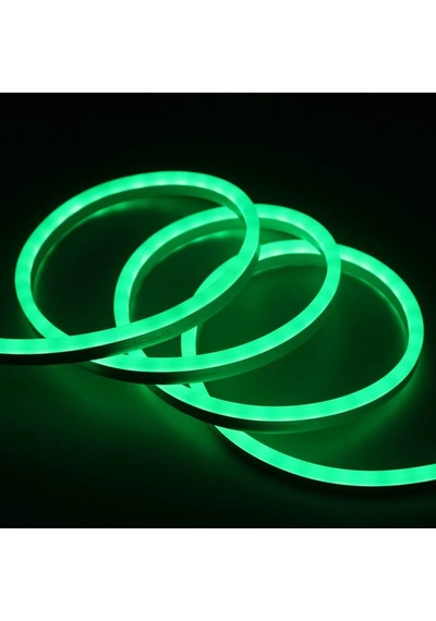 5 Metre 12 V Dış Mekan Yeşil Neon Led