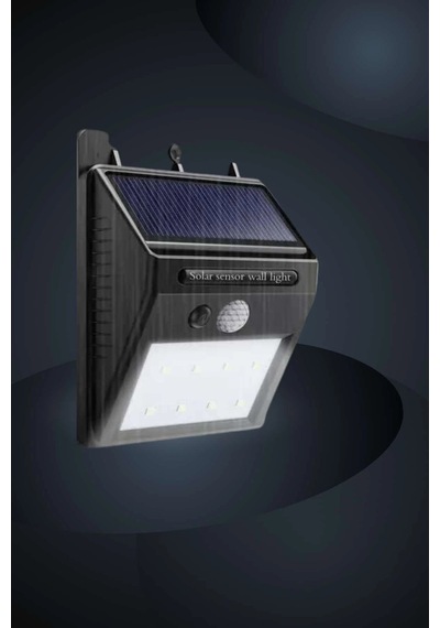 Hubrendy Tekno Bahçe Aydınlatma Sensörlü Güneş Enerjili Duvar Lambası 40 Led Işık