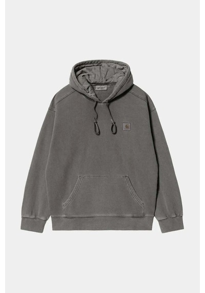 Carhartt Wıp Hooded Vista Sweat - Gri Oversized Fit Pamuklu Kapüşonlu Üst