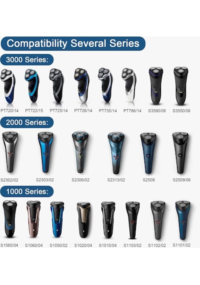Philips Norelco 3000, 2000, 1000 Serisi Tıraş Makineleri Ve S738 Tıklama Ve Stil İle Uyumlu Sh30 Yedek Başlıklar, Sh30 Tıraş Başlıkları, Philips S1560 Tıraş Makinesi İçin Tıraş Bıçakları