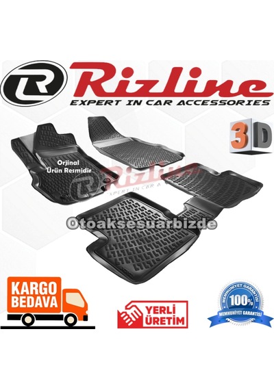 Fiat Grande Punto 3D Paspas Havuzlu Siyah 2006-2017 Arası Rizline N11.9546