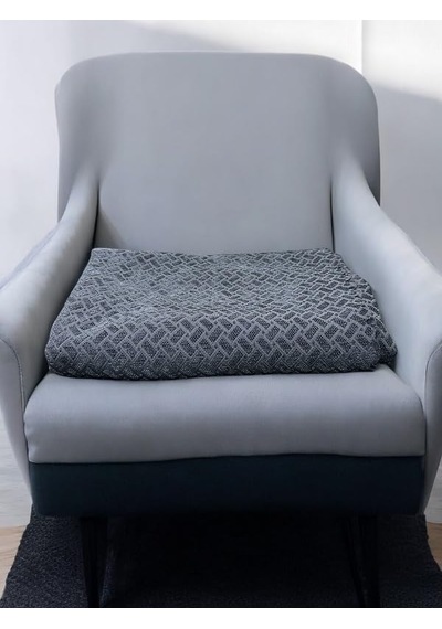 Şönil Kadife Koltuk Örtüsü, Çekyat Örtüsü, Kanepe Örtüsü, Koltuk Şalı Antrasit Renk 180x220cm Diğer