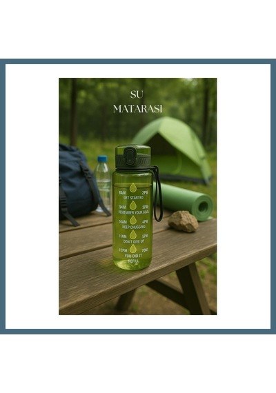 Bezos Suluk & Su Şişesi & Sporcu Matara Yeşil 1000 Ml Agc