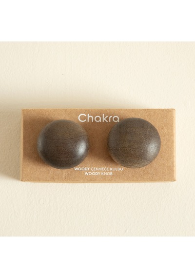 Chakra Woody Ahşap 2'li Çekmece Kulbu Natural