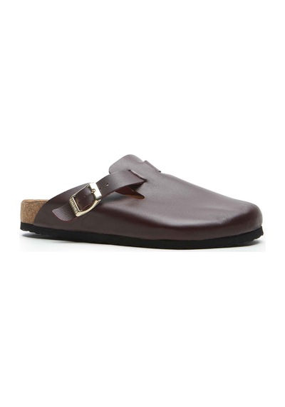Comfortfusse Capri-n - Erkek Ortopedik Hakiki Deri Sabo Terlik Bordo Nappa Deri