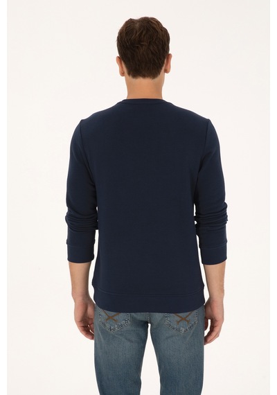 U.S. Polo Assn. Erkek Regular Fit Bisiklet Yaka Lacivert Sweatshirt 50308717-VR033