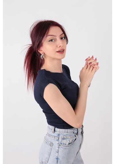 Busem S0015601 Kadın Bluz Lacivert