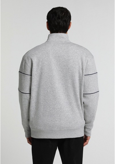 Colin's Colins Relaxed Fit Dik Yaka Düz Erkek Gri Sweatshirt Cl1080579 Q1.v2 Mga Gri Melanj
