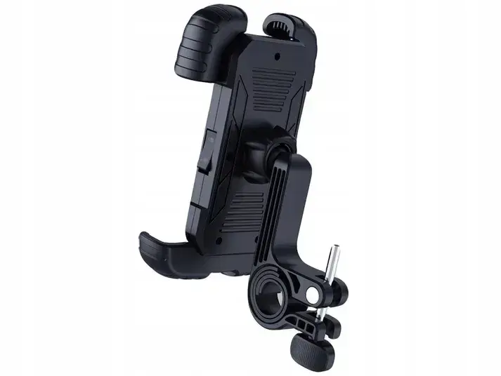 Motorsiklet Telefon Tutucu Pratik Kurulum Güçlü Tutuş Bisiklet Atv Motorsiklet Siyah - Şeffaf