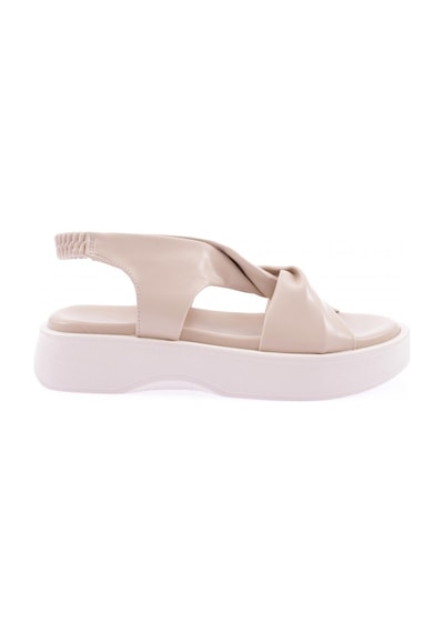 Dgn 4848-22y Kadin Kalin Bantli Sandalet 4848-2027-R0152 Bej