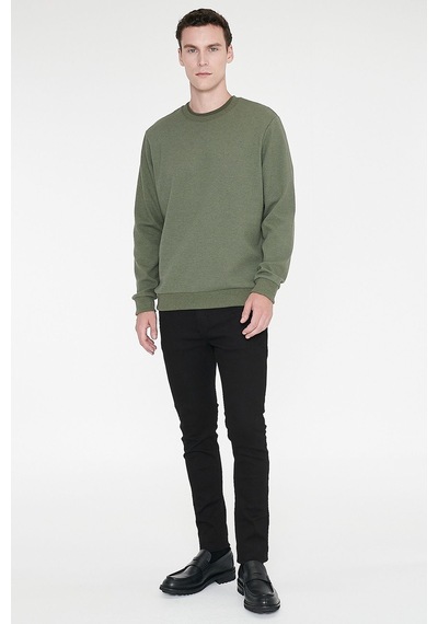Ac&Co / Altınyıldız Classics Erkek Hakı 2 İplik Sıcak Tutan Standart Fit Normal Kesim Bisiklet Yaka Sweatshirt Hakı Haki Ac&Co / Altınyıldız Classics Erkek Hakı 2 İplik Sıcak Tutan Standart Fit Normal Kesim Bisiklet Yaka Sweatshirt Hakı Haki