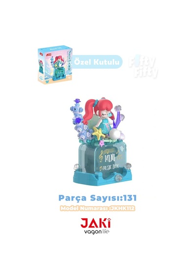 Jaki Nanci Serisi Deniz Kızı Müzik Kutusu 131 Parça Oyuncak Yapım Seti -ffjkhk112