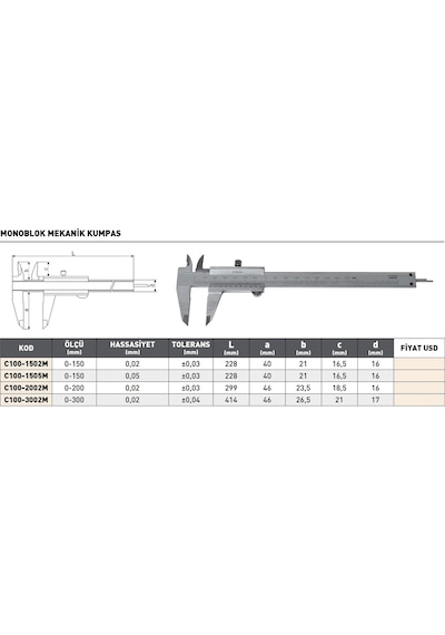 Fett 0-300x0,02mmpld Monoblok Mekanik Kumpas