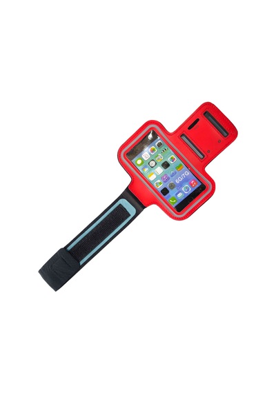 Cep Telefonu İçin Kol Bandı 12.5cm X 6cm Ölçülerinde Taşıma Kılıfı Kırmızı