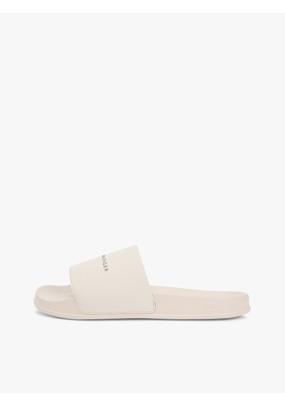 Tommy Hilfiger Core Tommy Hılfıger Pool Slıde Erkek Bej Terlik - Fm0fm05799