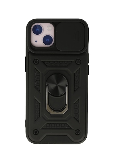 Newface - 946 - Apple İphone 15 Kılıf Pars Lens Yüzüklü Silikon - Edntrend - - Siyah Sıyah