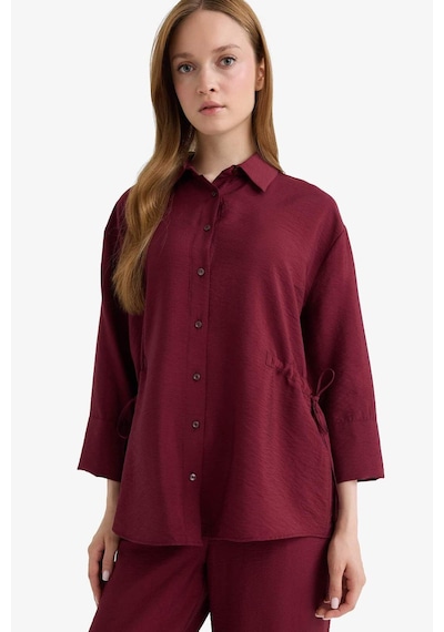 Defacto Bordo Kadın Gömlek F7187ax/br237 Bordo