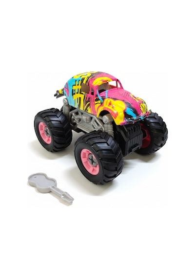 Monster Truck Sök Tak Grafitti Sürtmeli Master Araba Mor Mor