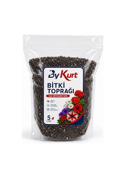 Yaz Çiçekleri Bitki Toprağı 5 Litre Cocopeat Perlit Pomza İçerikli Balkon Bahçe Saksı Toprağı