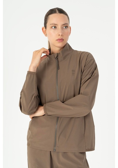 Maraton Comfort Kadın Dik Yaka Kakao Tracktop Kakao
