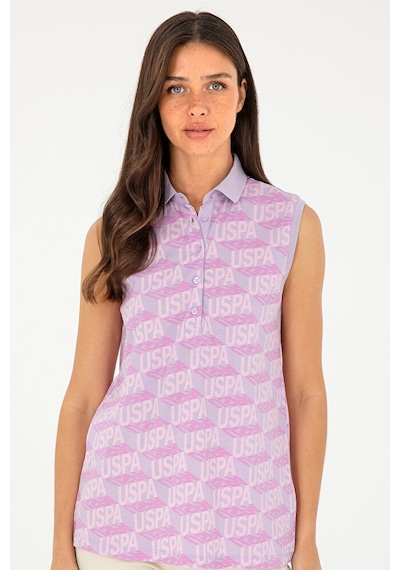 U.S. Polo Assn. Kadın Kolsuz Polo Yaka Tişört 50282902-vr034 992420