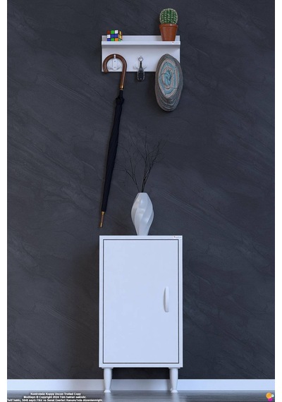 Aura Portmanto Vestiyer Ayakkabılık 2 Raf 3 Bölme 3 Kancalı Askılı Dar Alan Çok Amaçlı Dolap 35 Cm Aura Portmanto Vestiyer Ayakkabılık 2 Raf 3 Bölme 3 Kancalı Askılı Dar Alan Çok Amaçlı Dolap 35 Cm