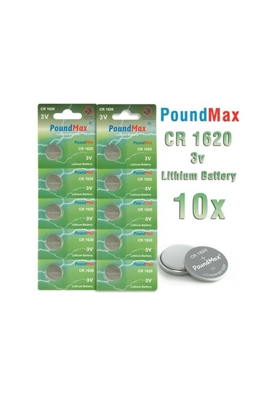 10 X Poundmax 1620 Cr1620 Dl1620 3v Lityum Madeni Para Pilleri