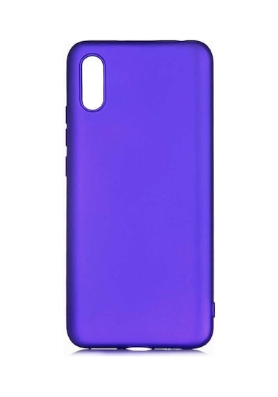 Noktaks - Xiaomi Uyumlu Xiaomi Redmi 9a - Kılıf Mat Renkli Esnek Premier Silikon Kapak - Saks Mavi