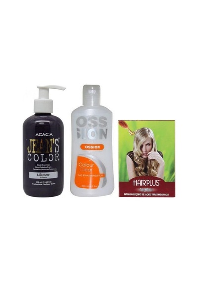 Saç Boyası Lilamor 250ml Ve Boya Temizleyici Ve Saç Açıcı