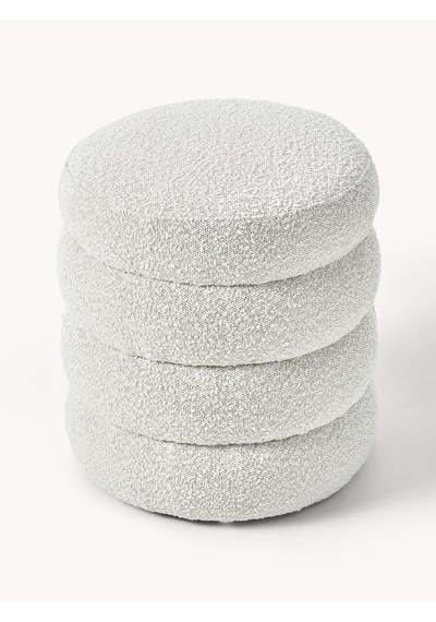 Most Twister Puf 01 Beyaz Bukle Kumaş Evinize Teslim