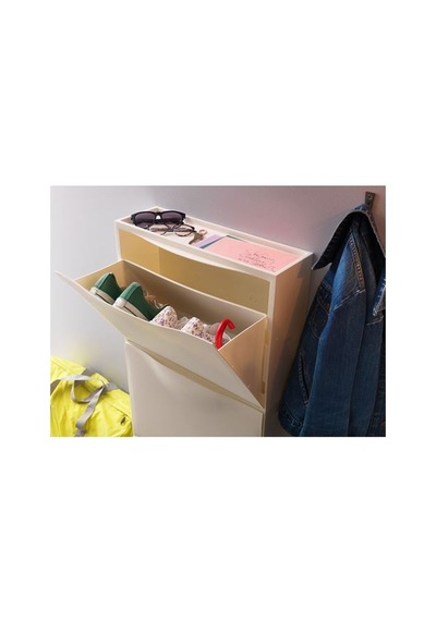 Ikea Trones Ayakkabı Dolabı, Beyaz, 52x39 Cm
