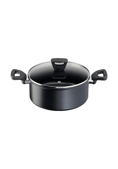 Tefal Titanium 3X Force 24 CM Kapaklı Kısa Tencere